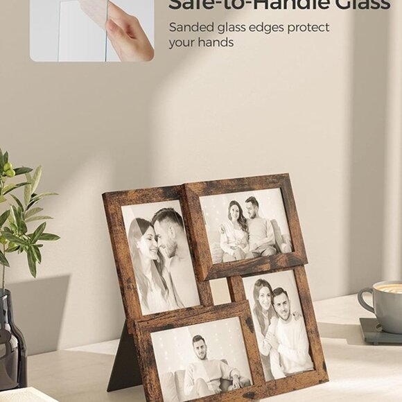 NEW Set of 4 4x6 Collage Picture Frames, Family Photo Collage Frame - Picture 5 of 7